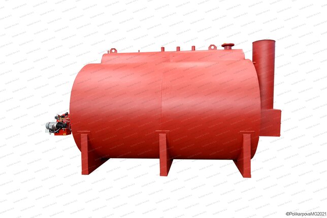 Дизельный паровой жаротрубный котел 0.7 тонны пара в час 170 С